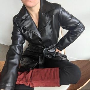 Vintage vegan leather jacket